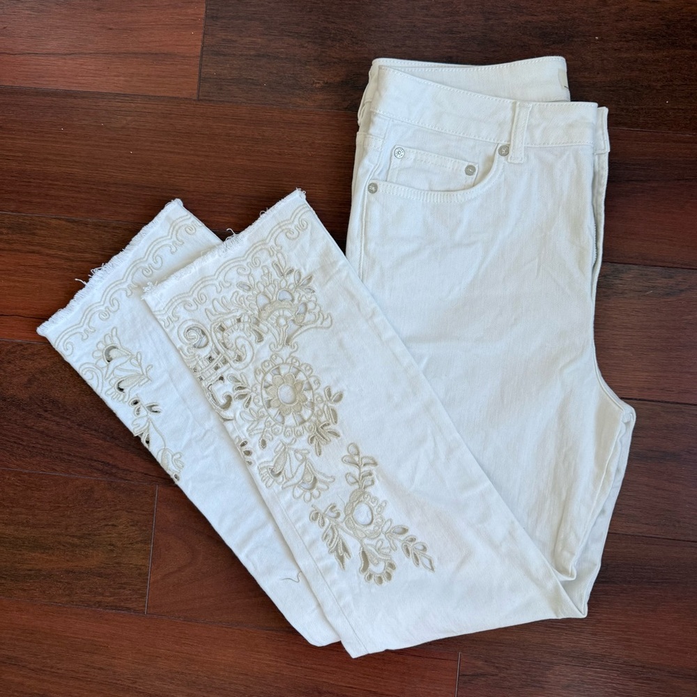 Free People Cutout Cropped Jean